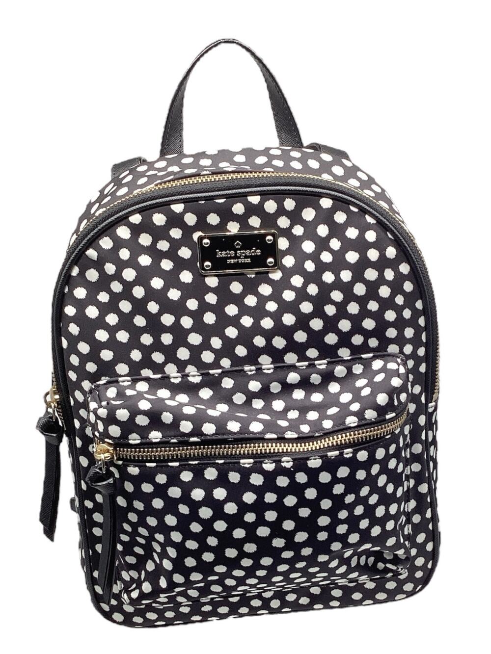 Kate Spade Outlet Women’s Wilson Road Poppy Bradley Backpack in Black & White